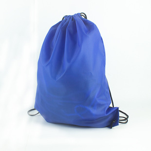Wholesale 210D Oxford Cloth Drawstring Shopping Bag Printed Nylon Shopping Backpack Bag Printable Logo Bundle Pocket