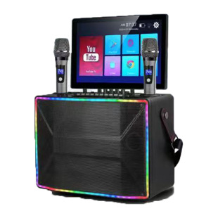 Outdoor Square Dance Audio Performance Singing with Display Karaoke Heavy Bass Ktv Home Speaker Set