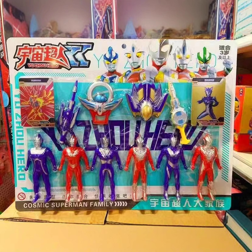 12 modelos de personajes pequeños superman infantiles juguetes de animación superman Spiderman conjunto de muñecas al por mayor