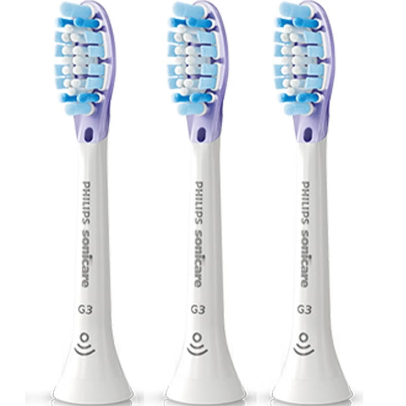 フィリップス 電動歯ブラシ 純正ブラシヘッド HX6063/67 ホワイト 3本セット HX3 HX6 HX9対応|undefined