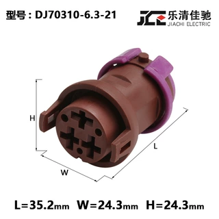 813972927国产适用雾灯插头圆形连接器DJ70310-6.3-21
