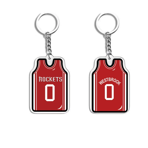 П pendant из акрилового джерси, мини униформа подвеска, 4.6×3.2 см, акрил + металл
