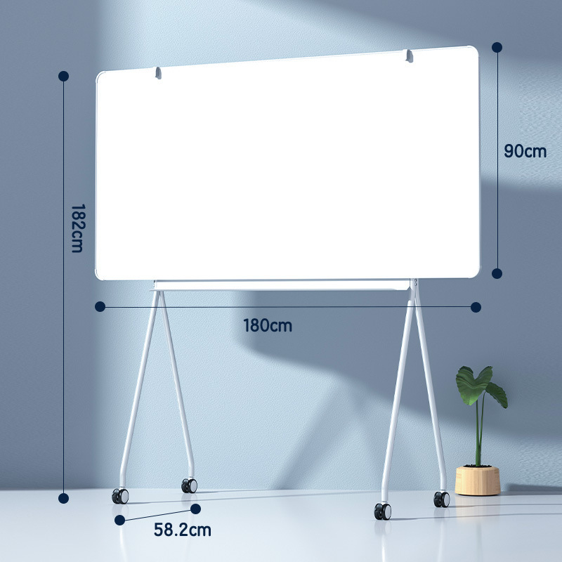 デリホワイトボード MB714 バレエスタンドホワイトボード 900*1200mm 移動可能、ブレーキ付きキャスター|undefined