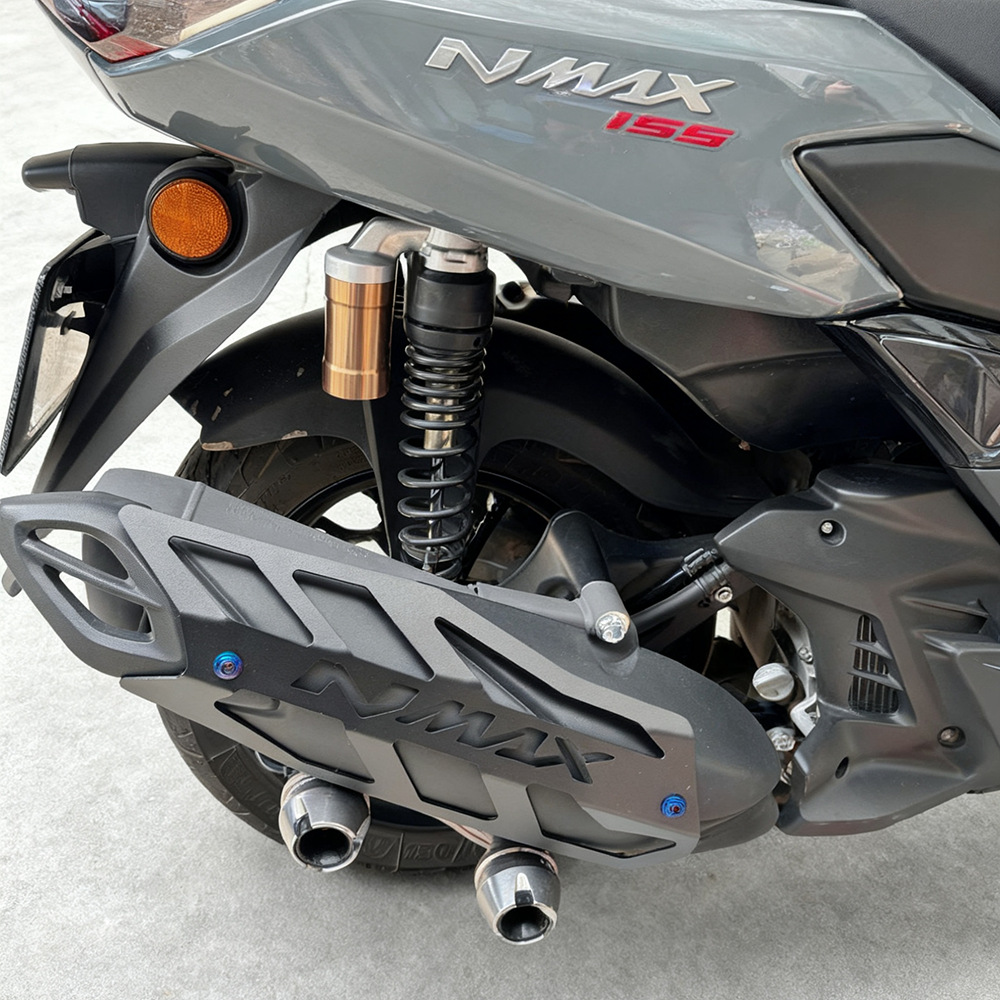 Suitable for Yamaha Nmax155 Modified Exhaust Pipe Cover Aluminum Alloy Anti-Scalding Exhaust Protective Cover Decorative Accessories