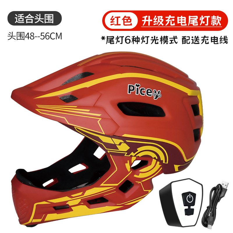Casco de bicicleta de equilibrio para niños, casco completo, patinaje, sombrero, equipo de montaje, protector, cascos para niños y niñas
