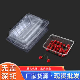 深托无盖透明托盘一次性塑料托盘可分装果蔬托盘水果蔬菜生鲜打包