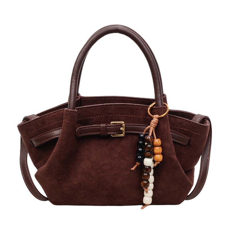 Retro Market Basket Small Bag For Women 2026 New Suede Handheld Bucket Bag Autumn Winter Leopard Print Crossbody Bag - Thumbnail 7