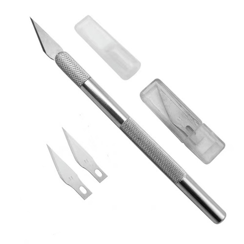 Engraving Knife Set Aluminum Alloy Engraving Knife Set Handbook Making Tools Rubber Stamp Paper-cut Model Pen Knife