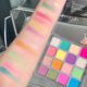 COS makeup ErshiQi rainbow color eye shadow plate shiny pearl matte sequins stage makeup animation eye shadow