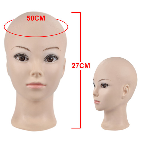 Fake head, hair cut, pin model head, bald head model prop, hat, wig, hair trim, hair salon head model stand