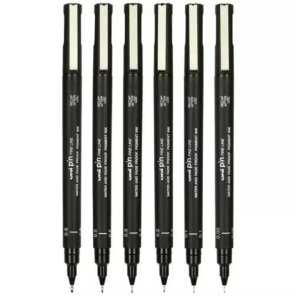 Japan's uni Mitsubishi needle-point pen PIN-200 waterproof sketching pen student set professional drawing pen