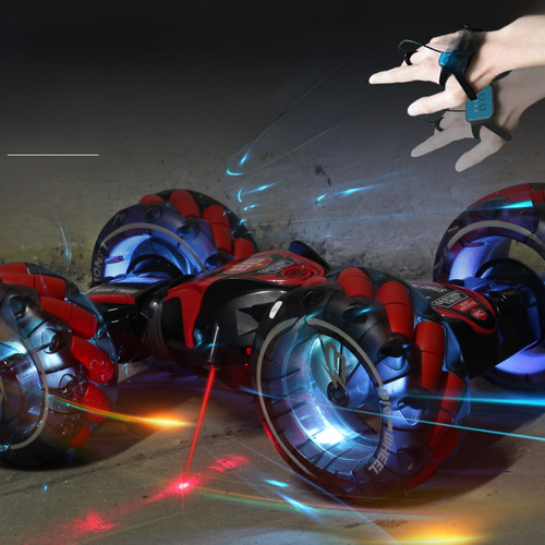 Cross-border gesture remote control trick electric twist and turn car with lighting and music transforming drifting car remote control off-road climbing car