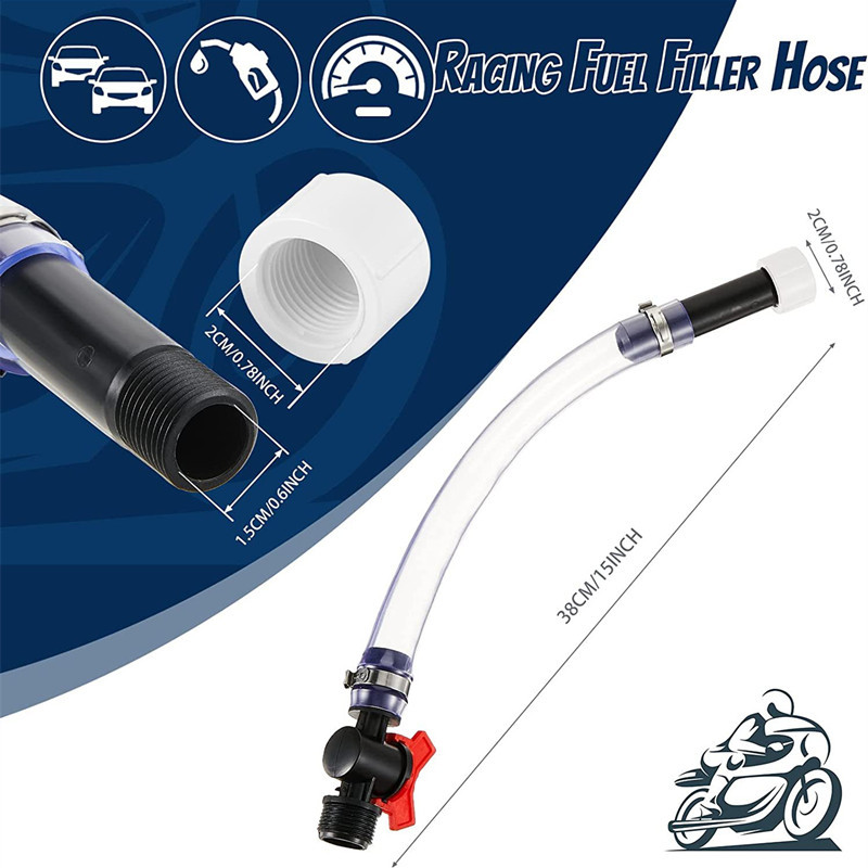Cross-Border Amazon Racing Fuel Filling Hose with Switch Hose Kit Suitable for Jegs, Lc2 Fuel Tank