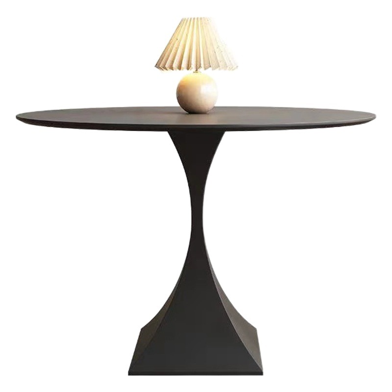 Rock placa redonda mesa de comedor delifeng pequeño apartamento restaurante mesa de comedor minimalista red rojo crema estilo silencioso blanco puro mesa de negociación