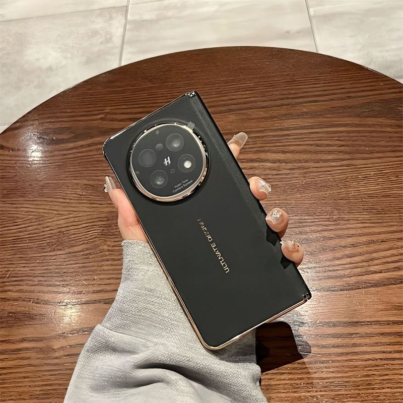 oppofindn5 携帯電話ケースに適した新しい中心軸保護 N5 プレーンレザー電気メッキレンズオールインクルーシブヒンジ落下防止ケース|undefined