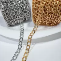 DIY ювелирные аксессуары Барокко ретро металлическая цепь панк-стиль двойной тиснение цепи ожерелье Цепь материал
