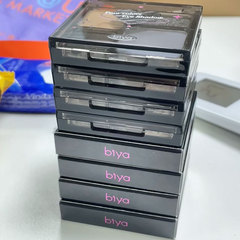 Biya Biya's cool four-color eyeshadow matte pearlescent fine glitter European and American punk smoky makeup dark goddess eyeshadow