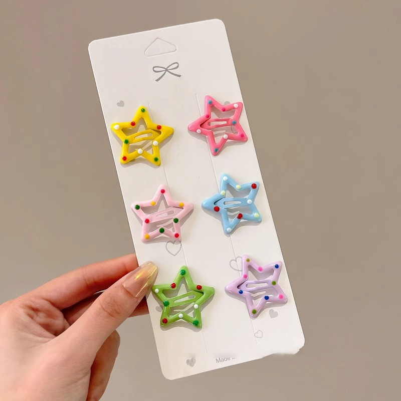 Broches para Cabello BB con Estrella de Cinco Puntas Aleación para Mujeres