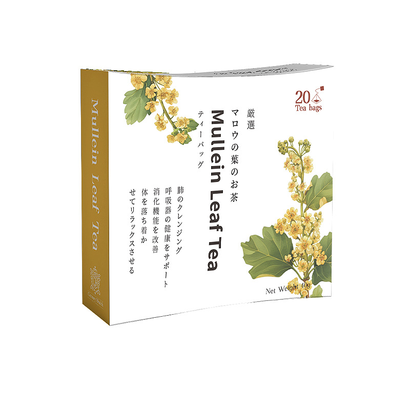 Mullein 잎 차 머리 수술 꽃 잎 차