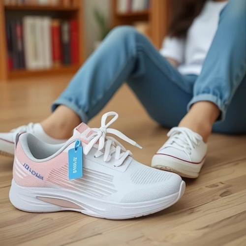 2025 Women's Spring and Autumn Flyknit Casual Running Shoes Breathable Lightweight Durable Student Trendy Dropshipping