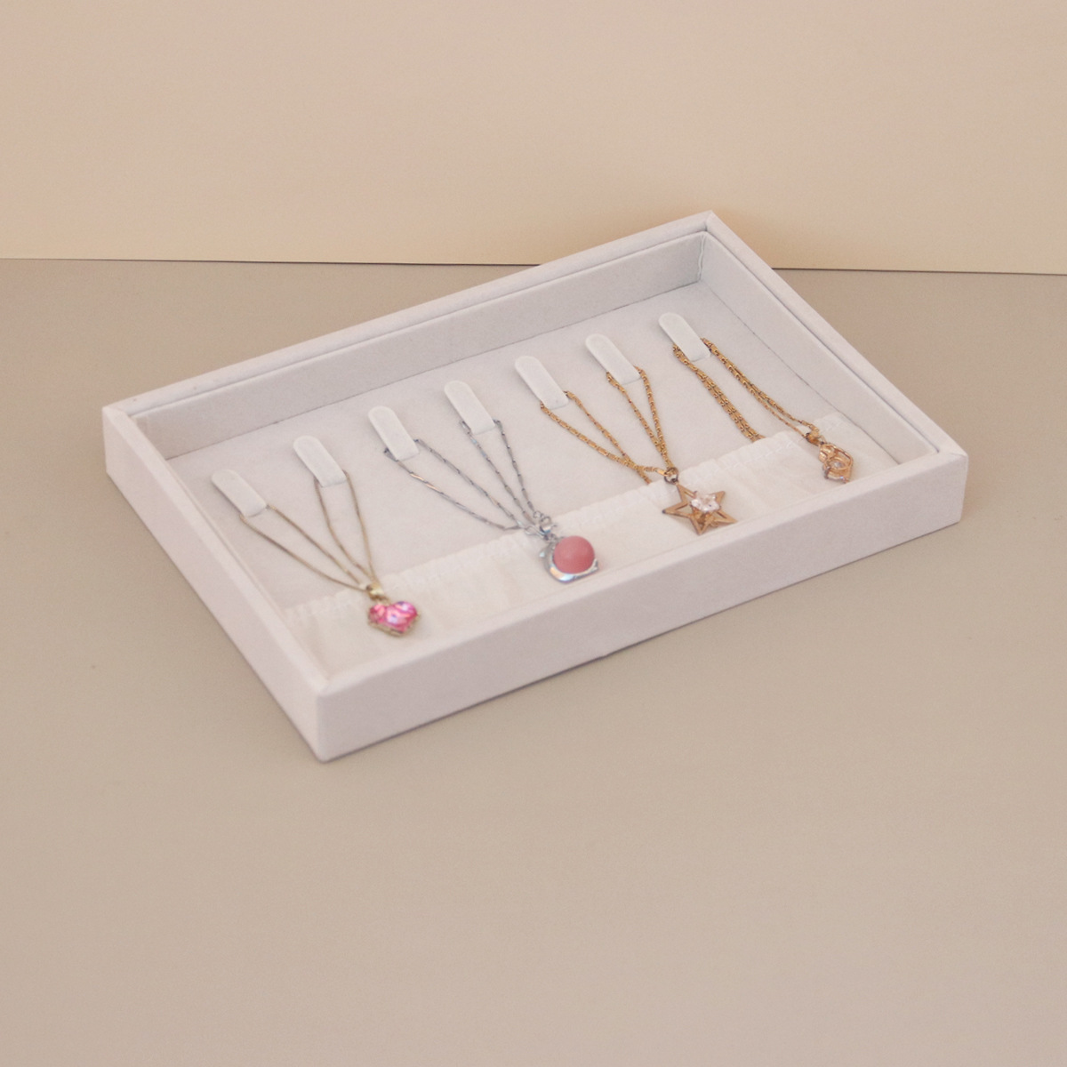 88g Weight Jewelry Display Classification Density plate, Flannel Material Geometric Pattern Simple Style Style Density Plate Flannel Simple Style Geometric Jewelry Display 6