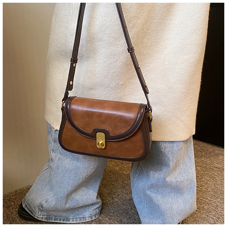 Women's Crossbody Bag Contrast Colour Small Square Shoulder Bag_voghion.com