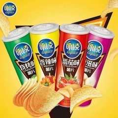 Comparable Potato Chips 105g Canister Puffed Whole Box Student Internet Celebrity Children's Snack Gift Leisure Original Tomato Flavor