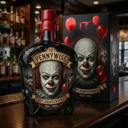 Nuevos productos explosivos botellas de vino de alto borosilicato vinos botellas de colección de 40 aniversario del payaso