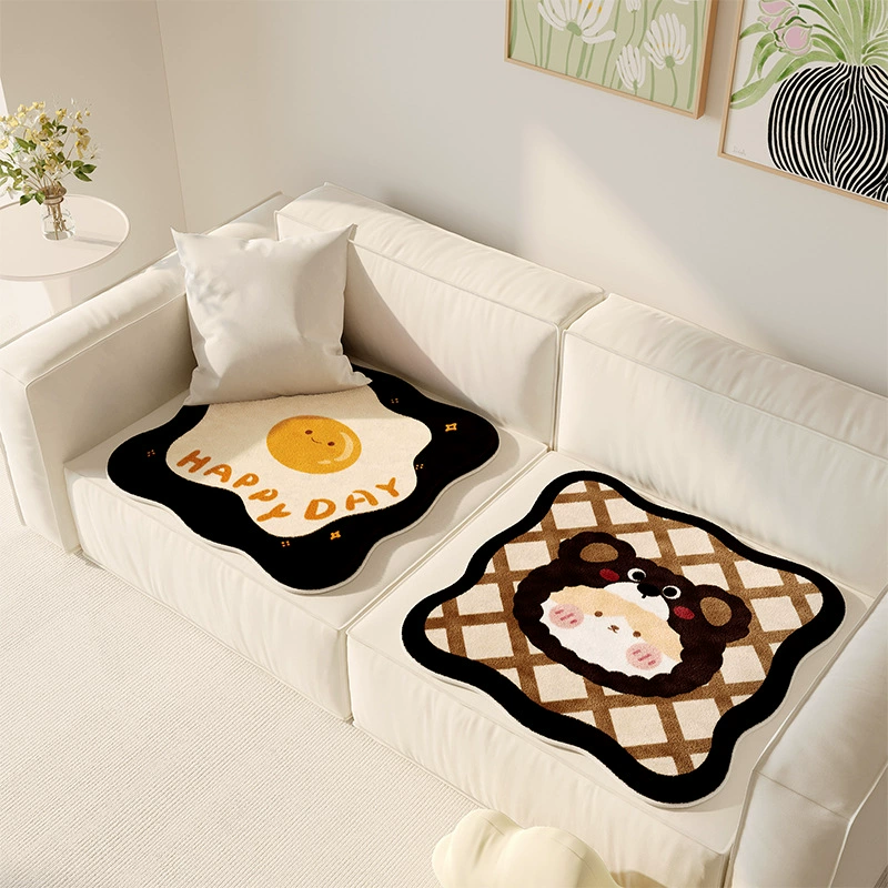 Winter plush non-slip sofa for students