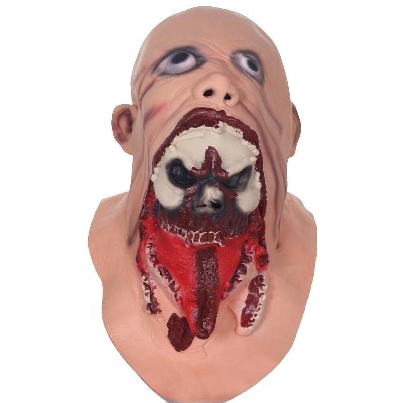 Halloween Charlie horror máscara partido casa embrujada truco atmósfera de miedo apoyos sangrienta Zombie cara llena sombrerería