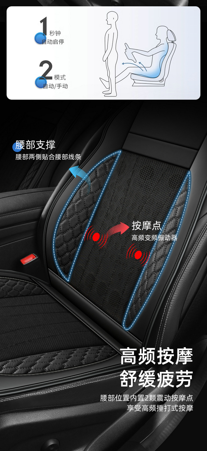 Amazon Summer Car Ventilation Cushion Refrigeration Seat Cushion Summer Cold Air Ventilation Cooling Cushion Seat Cushion Cover