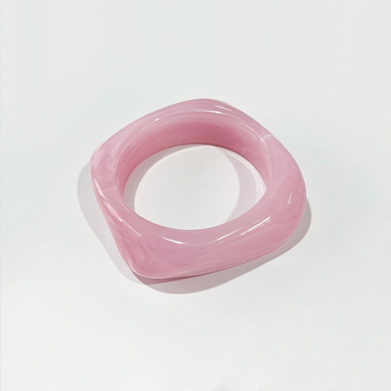 レトロハイエンド中古ブレスレット酢酸ニッチ不規則アクリルワイドブレスレット女性ニッチデザイン|undefined