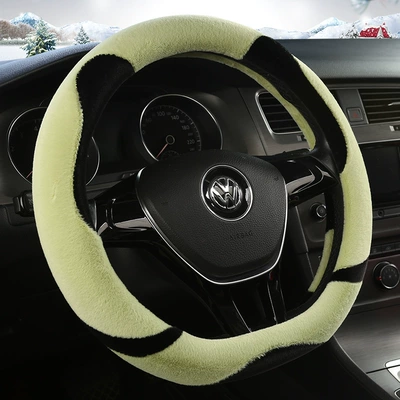 Steering Wheel Cover Winter: Steering wheel cover - a0032d-shape-fresh-green-38cm