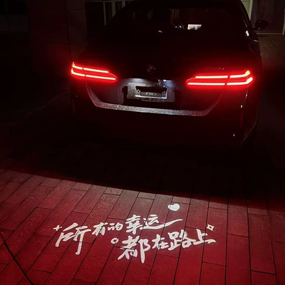 License plate lamp — BMW license plate projection light for 1 - x511-21-years-single-projector-license-plate-light-lucky