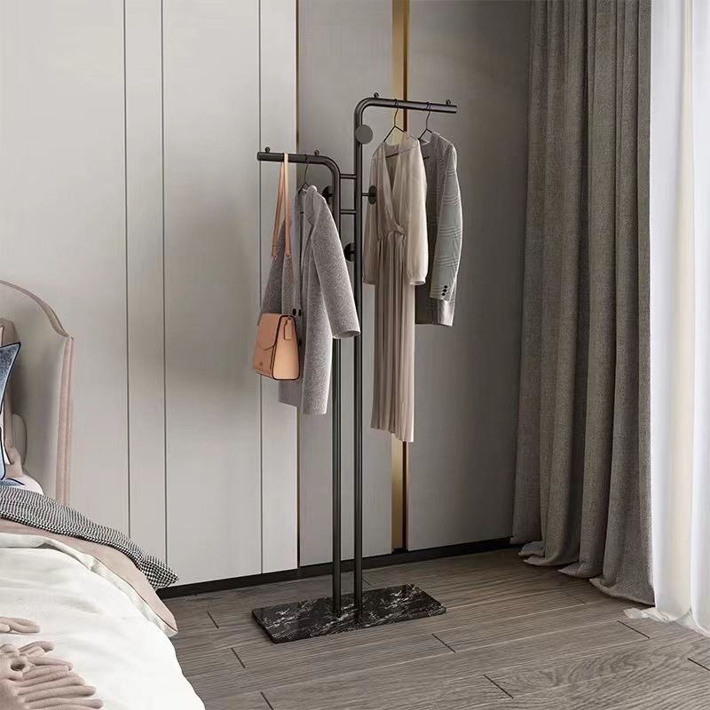 賃貸住宅用のシンプルな洋服ラックはスペースを占有せず、家庭用屋内洋服ラック、部屋の洋服ラック、小さな物干しロッド|undefined