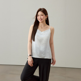 [100% Acetic Acid] Love Summer Style Refreshing Draped Vest Camisole Slim Show Plus Size Women's Clothing Fat mm Summer New Style