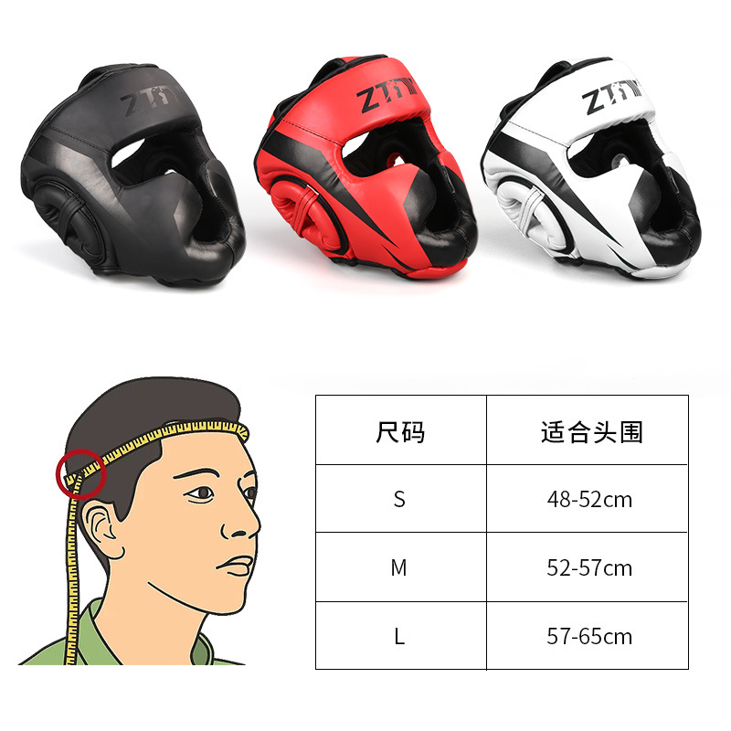 ZTTY Boxing Head Protector al por mayor Fighting Head Protector de cara de mono Fighting Sanda Training Casco engrosado