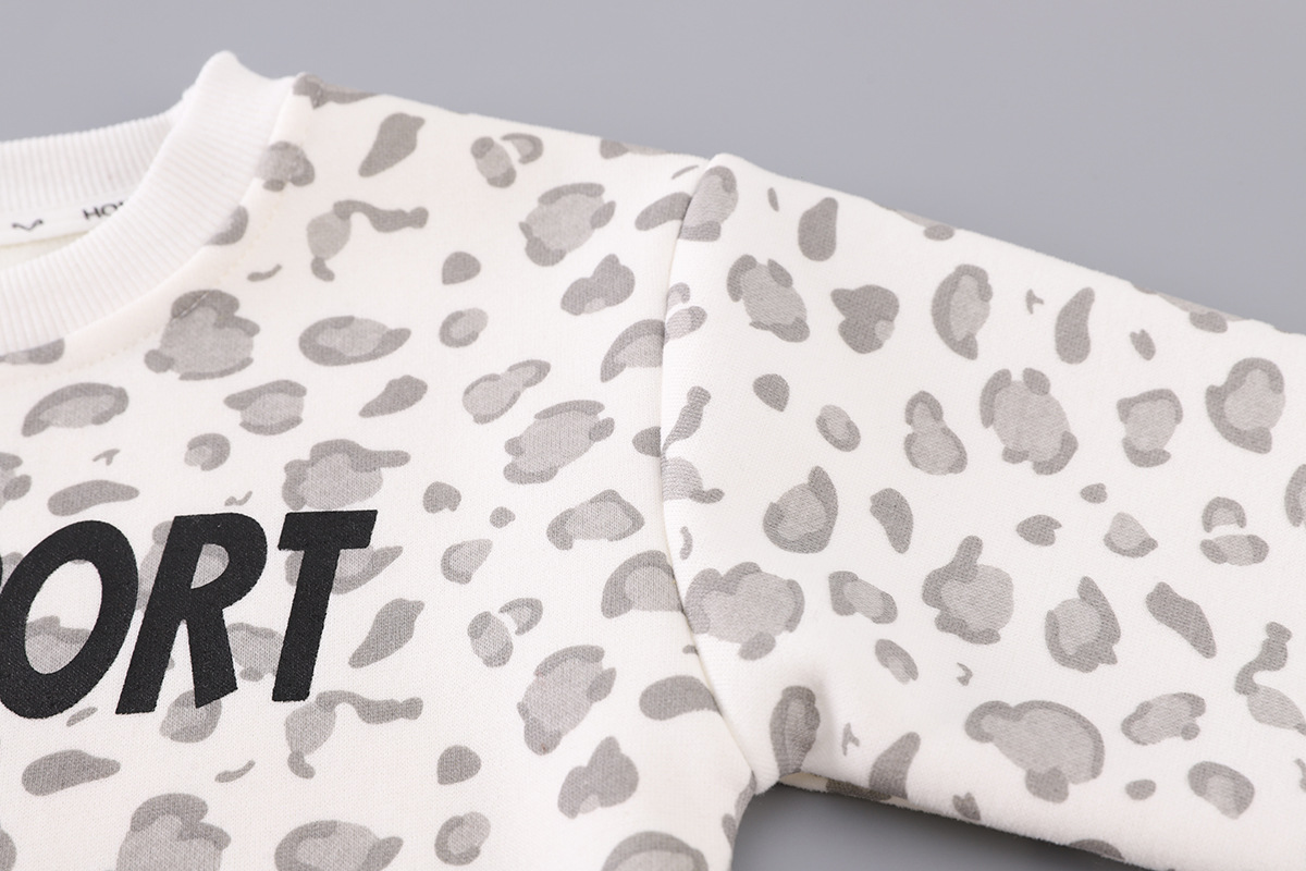Jongen Fleece Sweatshirt Mat Leopardmuster An Box Set_voghion.com