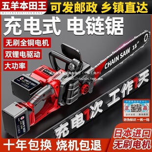 Electric Chainsaw for Home Use, Small Handheld Rechargeable Lithium Battery Woodcutting Saw, Electric Chainsaw, Outdoor Tree Cutting Tool