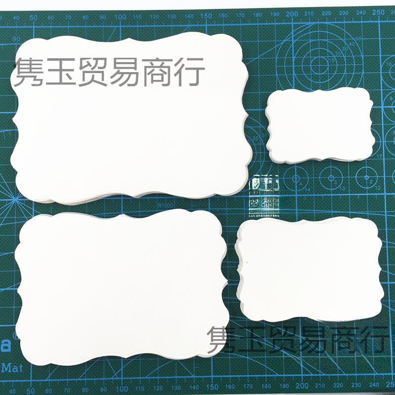 Lace Special-Shaped 315g White Cardboard Printed Piece Collage Hand-Painted Card Blank Scrapbooking Photo Album Greeting Card Handmade Material