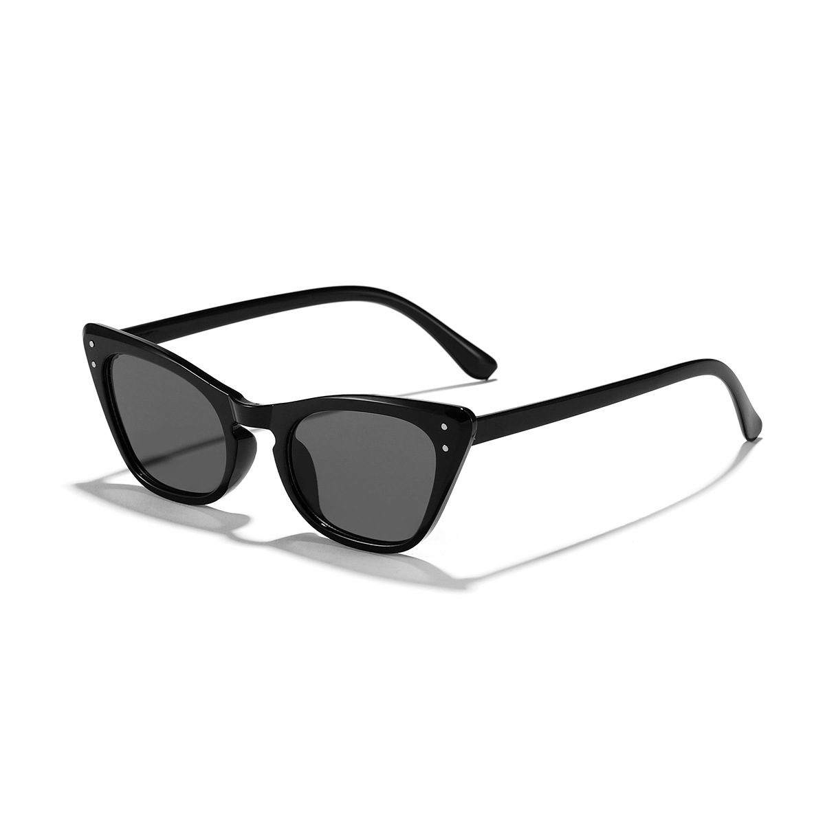 2023 nuevo marco de estampado de leopardo retro gatito Ojo de hombres y mujeres transfronterizos moda gafas de sol a juego
