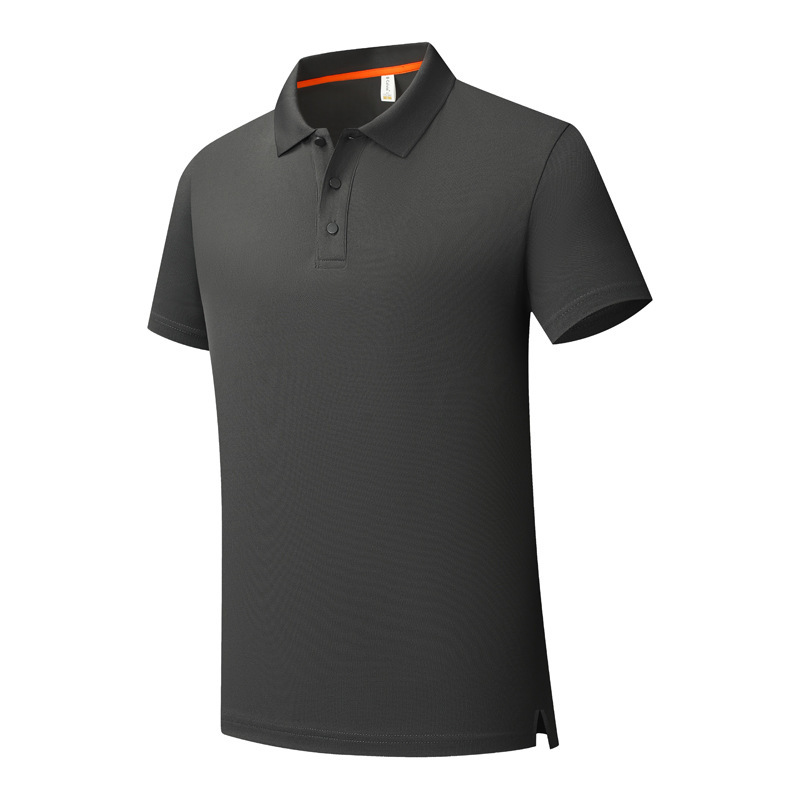 Polo de manga corta de seda helada con solapa, camiseta personalizada para empresa, ropa de trabajo con logotipo bordado, uniforme de fábrica de moda, para hombre, verano.