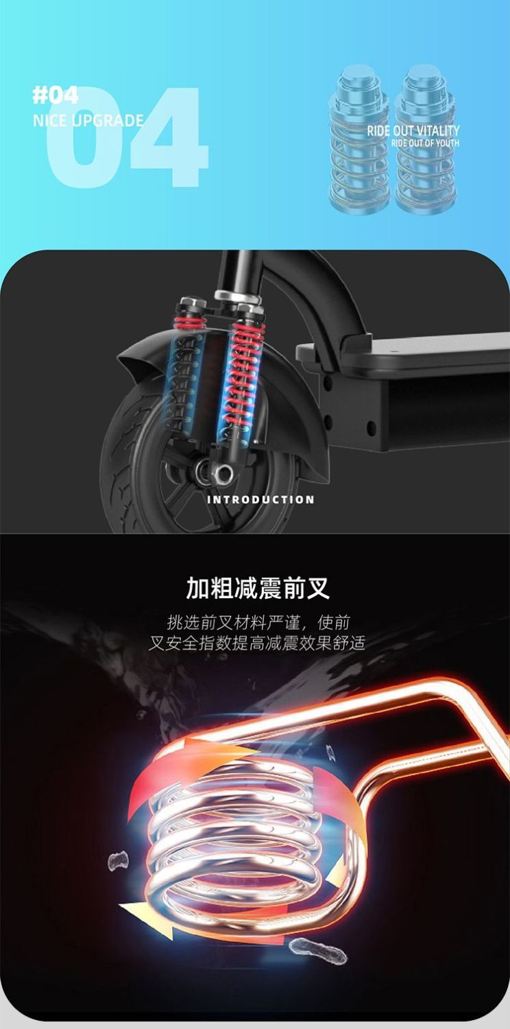 Mini Two-Wheeled Electric Scooter, Portable Foldable Ultra-Light Mobility Scooter for Parents and Children, Small Electric Scooter for Women