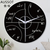 Fashionable retro wall watch for teaching maths, simple and elegant design, Amazon