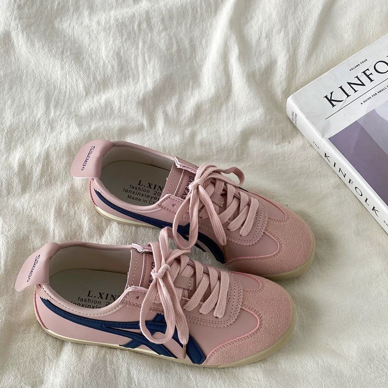 2025 primavera y otoño nuevos zapatos deportivos de skate casuales Agan zapatos de moda americana con suela suave aumentando la altura de los zapatos de entrenamiento de la escuela de la mujer amarilla