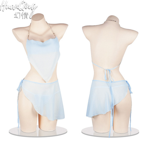 Fantasy Original New Antique Bellyband Passionate Perspective Chiffon Sexy Underwear Straps Backless Sexy Pajamas Set