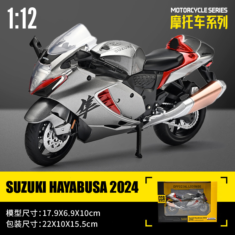 Modelo de motocicleta Chuanqi 1:12, modelo de motocicleta Ducati de aleación, juguete infantil de funcionamiento suave con sonido