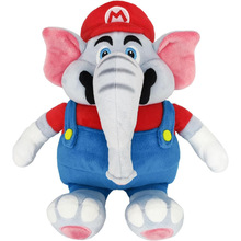 新品Super Mario Wonder Elephant Plush大象马里奥毛绒玩偶公仔