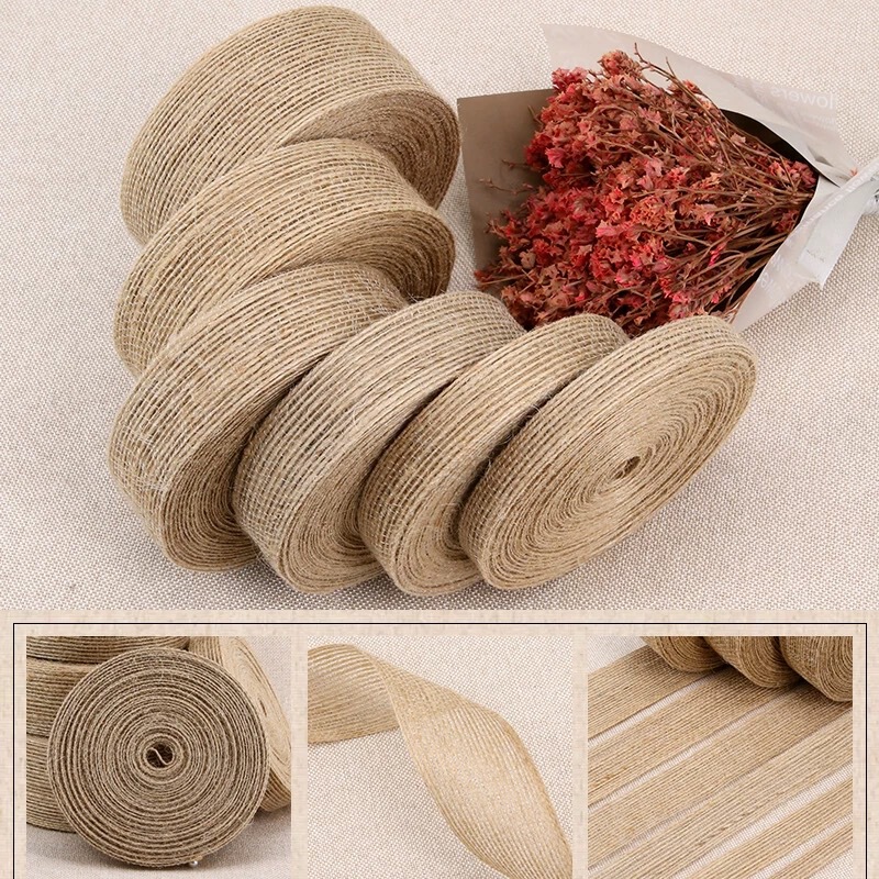 Fish silk linen roll jute linen ribbon diy handmade bow jewelry accessories Christmas packaging Amazon Fish silk linen roll jute linen ribbon diy handmade bow jewelry accessories Christmas packaging Amazon