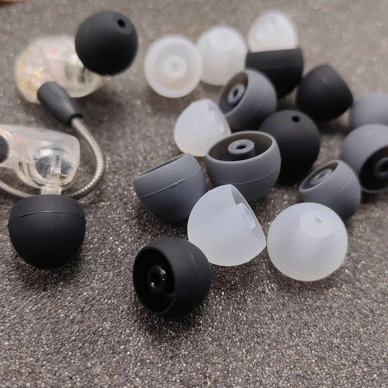 Suitable for Shure Se846/Se535/Se425/Se425 Headphone Silicone Sleeves, Ear Caps and Earmuffs 2 Pairs